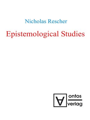 cover image of Epistemological Studies